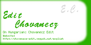 edit chovanecz business card